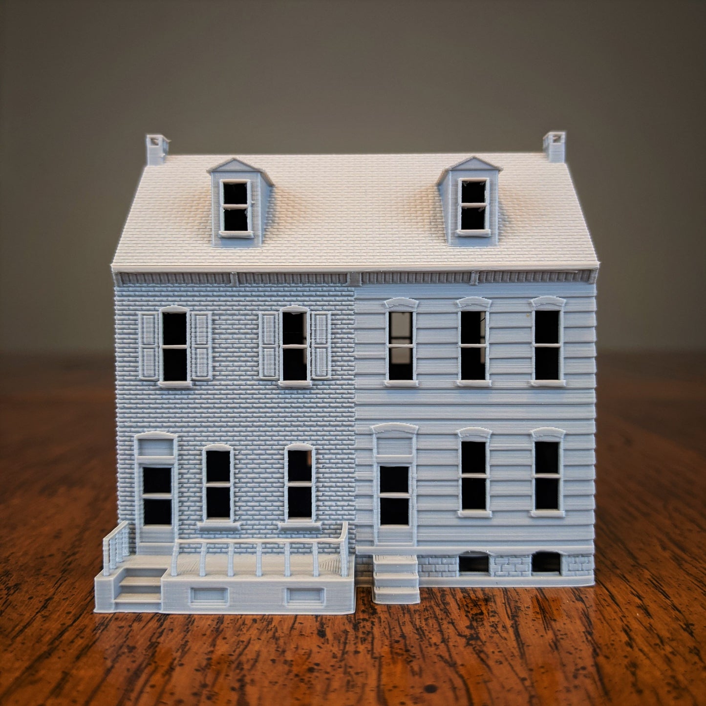 Pennsylvania Row House 2 Unit Brick and Wood Exterior