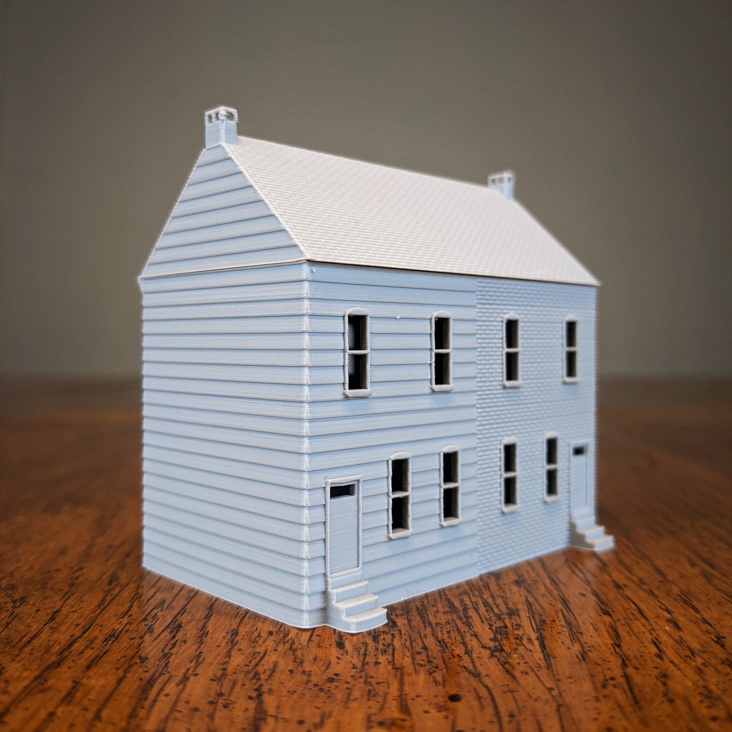 Pennsylvania Row House 2 Unit Brick and Wood Exterior