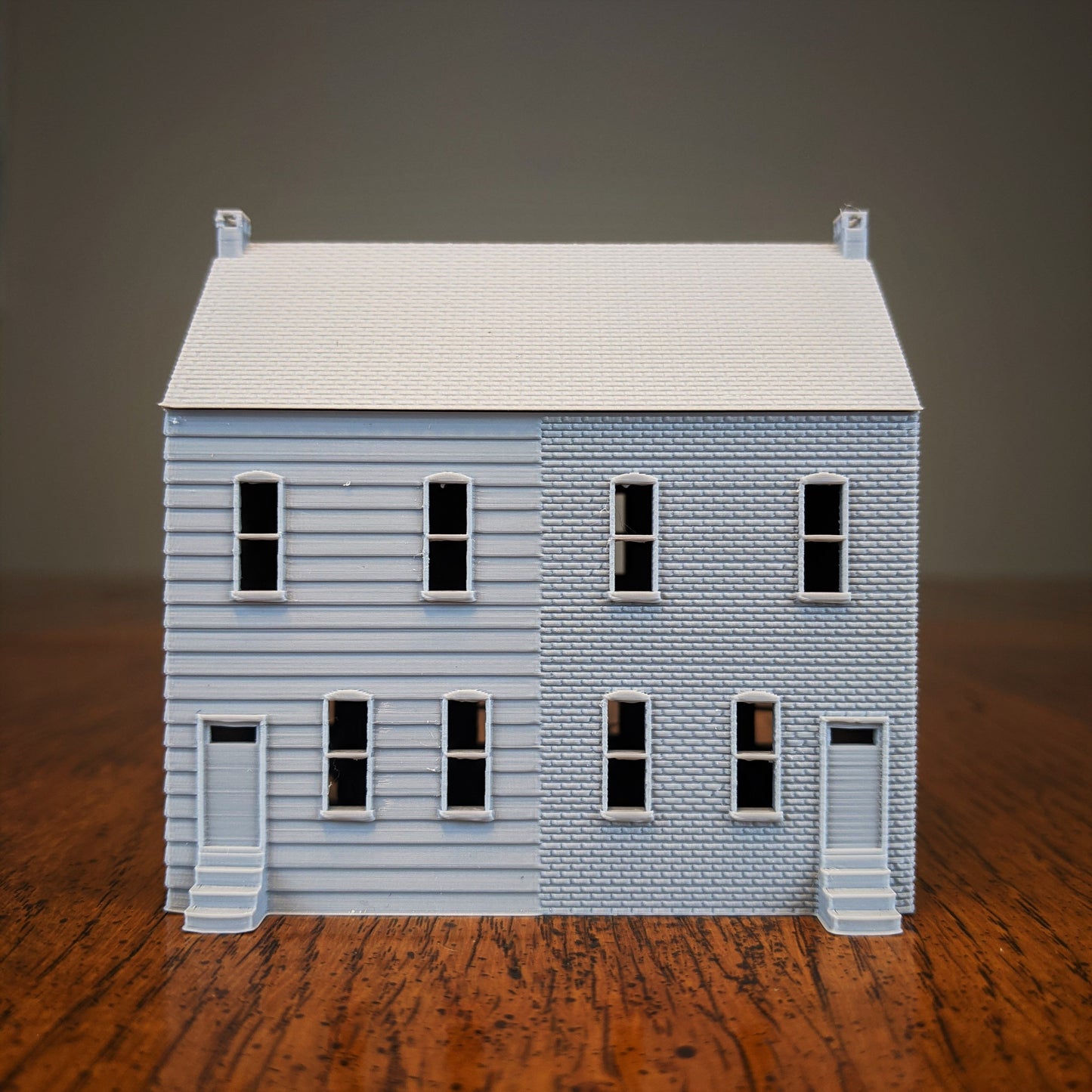Pennsylvania Row House 2 Unit Brick and Wood Exterior
