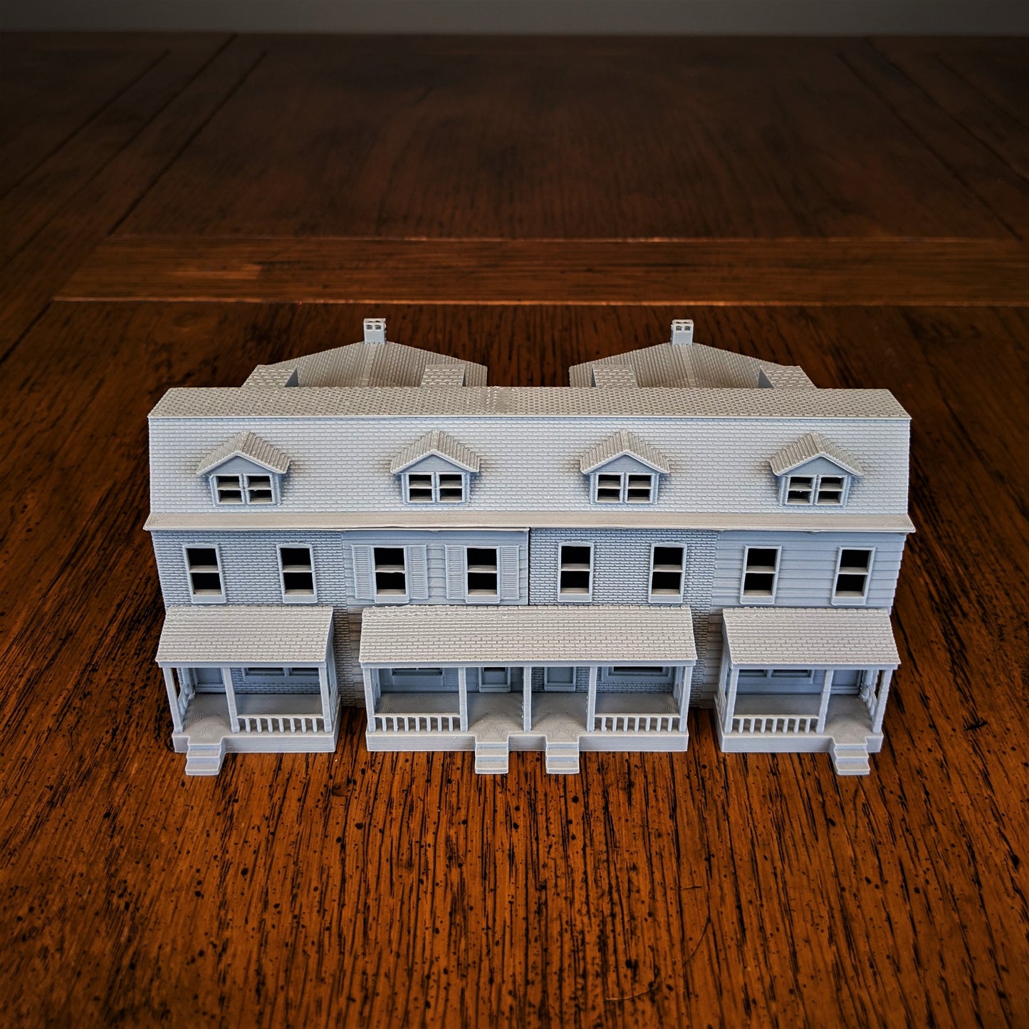 Pennsylvania Row House 4 Unit Model Brick&Wood Exterior
