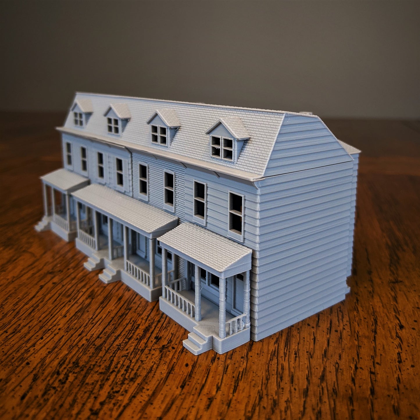 Pennsylvania Row House 4 Unit Model Brick&Wood Exterior