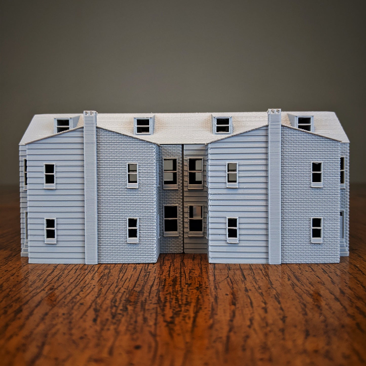 Pennsylvania Row House 4 Unit Model Brick&Wood Exterior