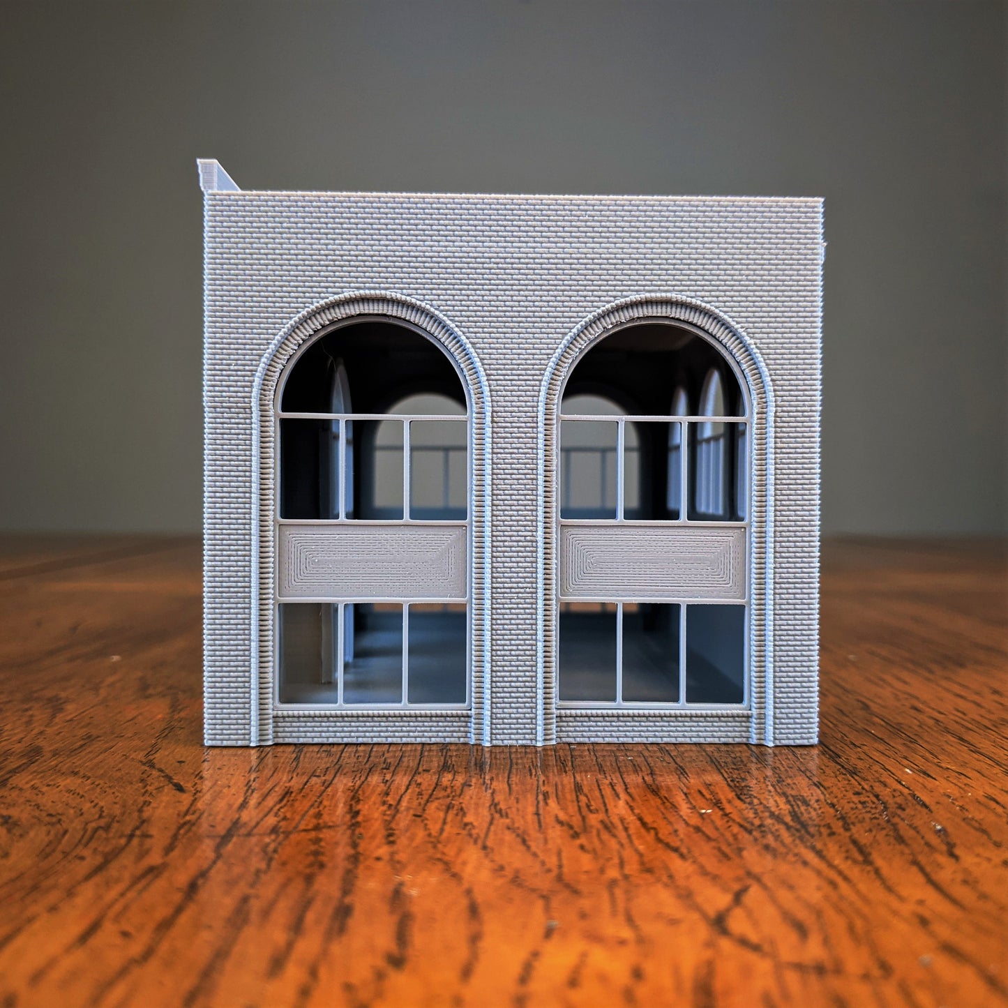 Large Arched Office Building Brick Exterior