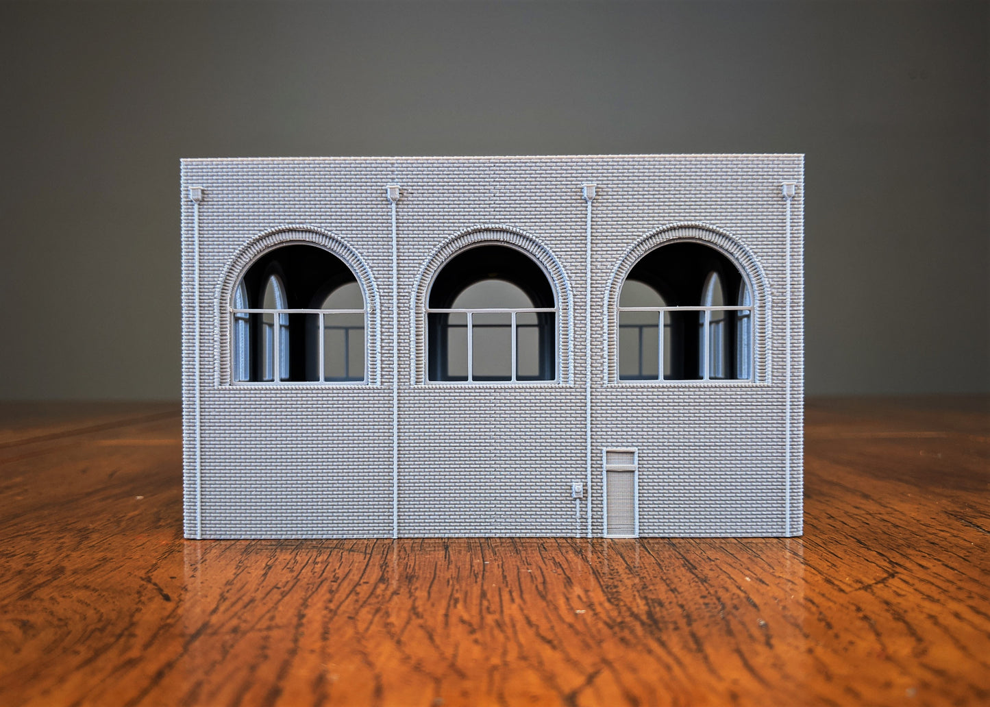 Large Arched Office Building Brick Exterior