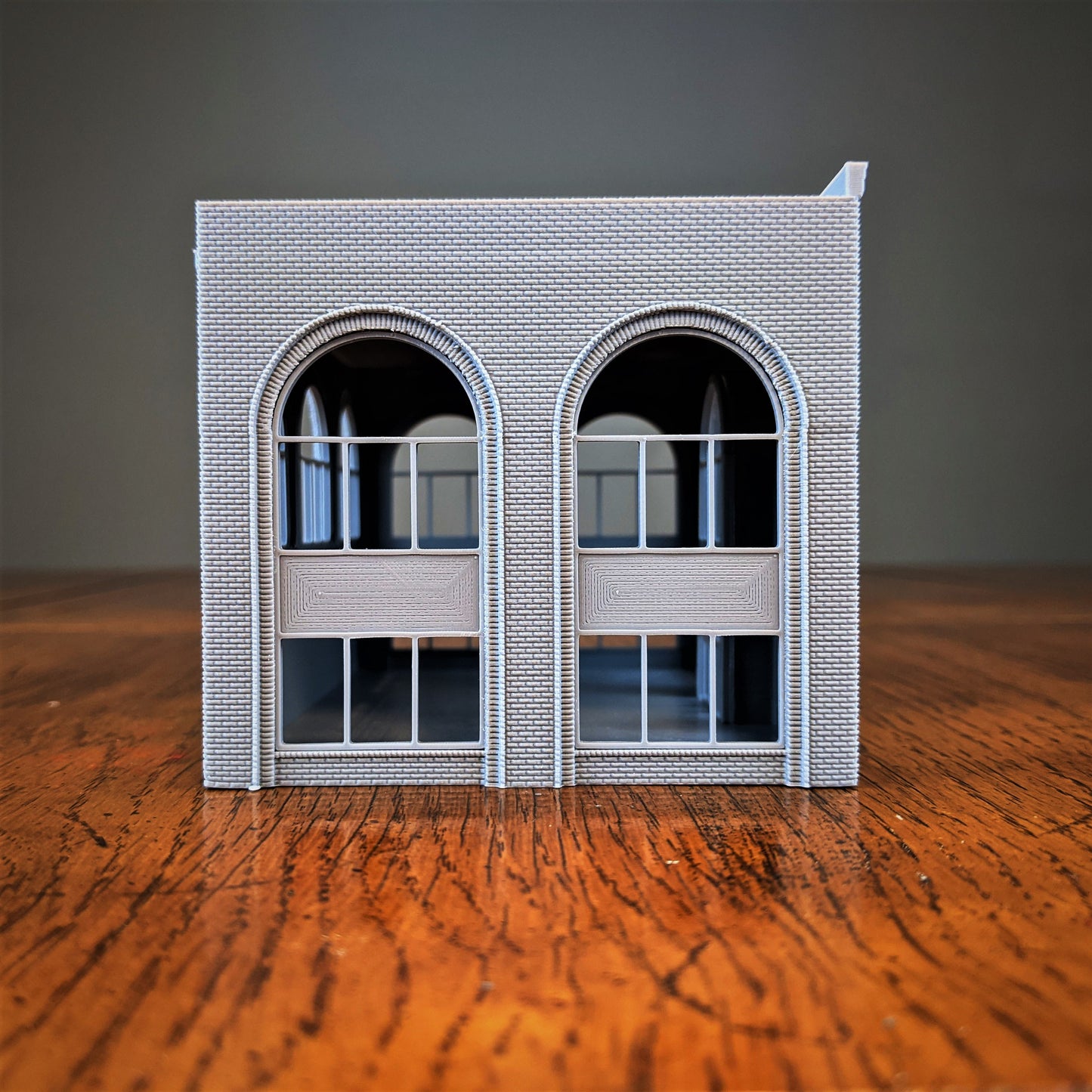 Large Arched Office Building Brick Exterior