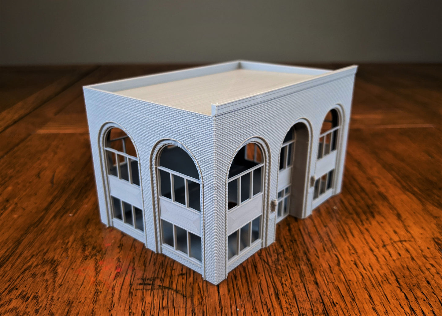 Large Arched Office Building Brick Exterior
