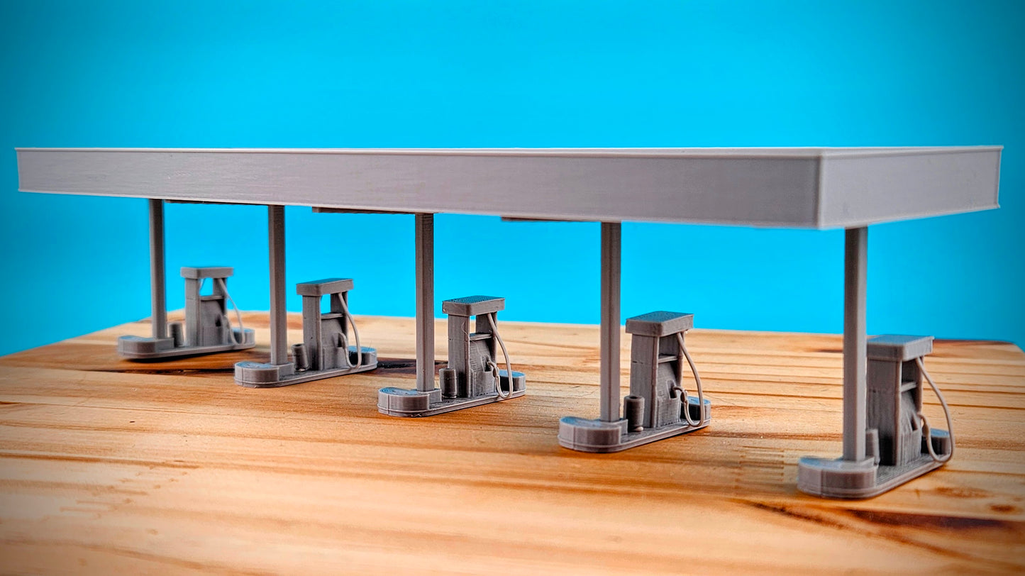Truck Stop Pumps - Scale Building