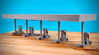 Truck Stop Pumps - Scale Building
