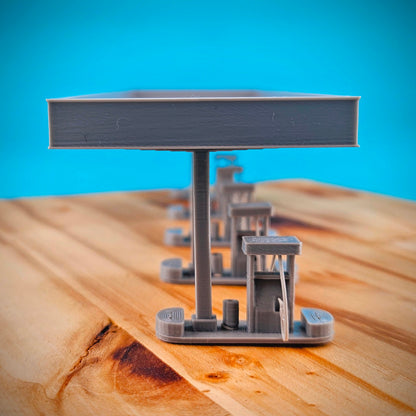 Truck Stop Pumps - Scale Building