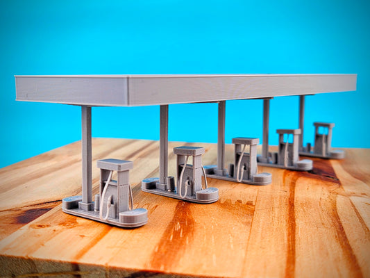 Truck Stop Pumps - Scale Building