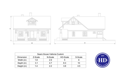Sears Custom Vallonia 1920s Kit Home