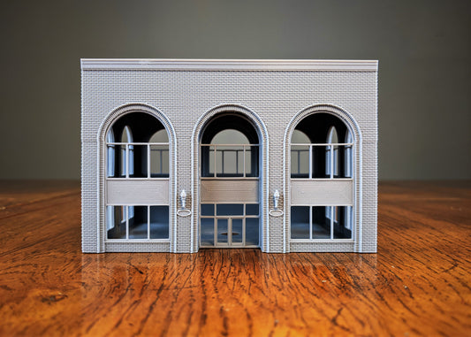 Large Arched Office Building Brick Exterior